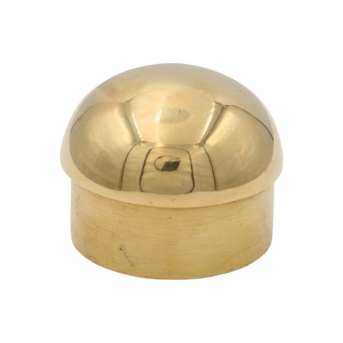 Brass ball bar rail end - bar, cap
