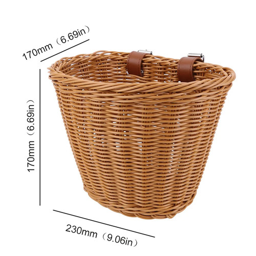 Rattan bicycle front basket - bicycle,