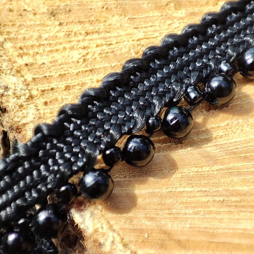 Pearl lace trim beaded pearls - lace,