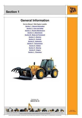 Jcb 531 533 105 535 - 531-70, 533-105