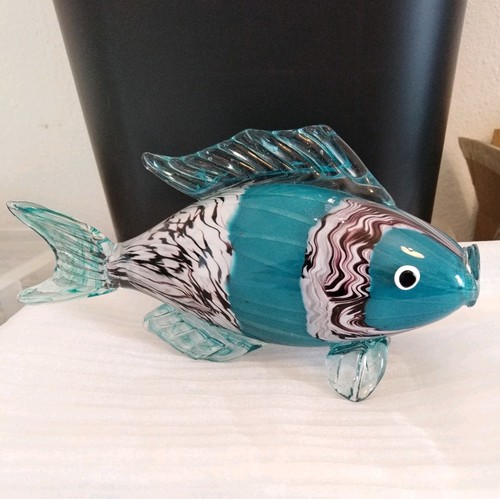 Vintage glass fish murano hand - vintage,