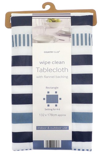 Nautical stripe tablecloth - stripe,