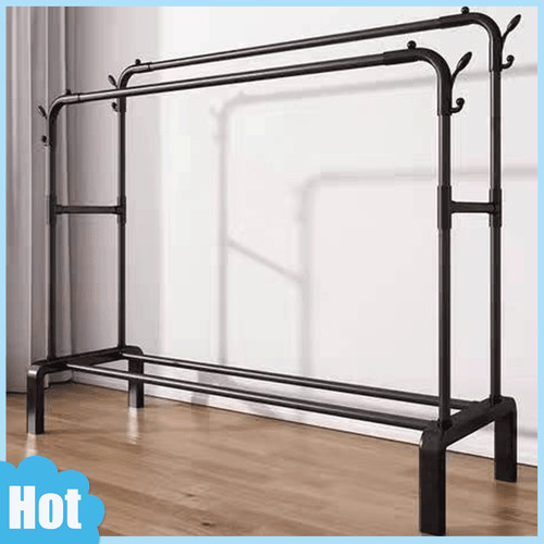 Heavy duty double rail clothes - double,