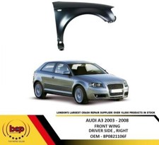 AUDI A3 8P 2003-2008 FRONT WING O/S DRIVERS SIDE RIGHT INSURANCE APPROVED NEW