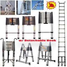 3.8M/3.2M/2.6m 150KG Load Folding Telescopic Ladder ,4.4m/5m with Hook Ladder