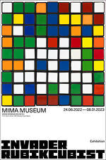 INVADER RUBIKCUBIST - Poster No. 02/10 - Limited Edition - MIMA Brussels 2022