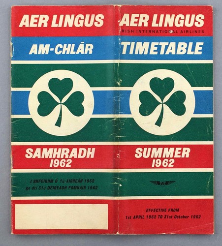 Aer lingus airline timetable - aer,