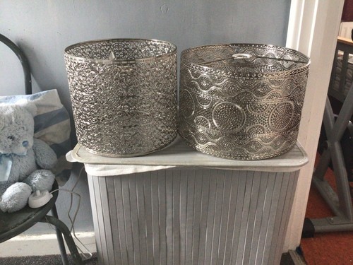 Silver filigree ceiling - silver,