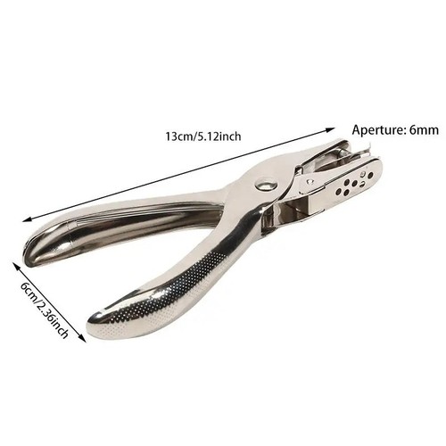 Hole punch metal hand held - hole, one