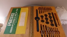 Presto 30pcs Circular Stocks, Taps & Dies No 374C, Set No.17p B.A. Thread boxed