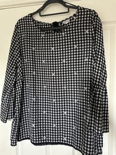 Falmer Heritage Blouse Black & White Floral Size 20