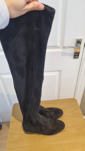 London rebel black suede otk - black,