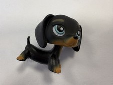 Littlest Pet Shop #325 Black Dachshund Dog Rare LPS Collectable 
