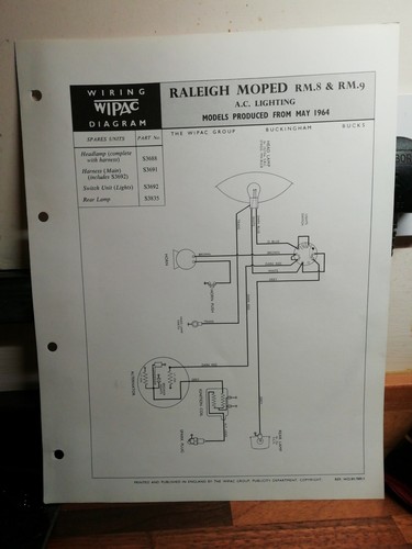 Raleigh moped rm8 rm9 - raleigh, &