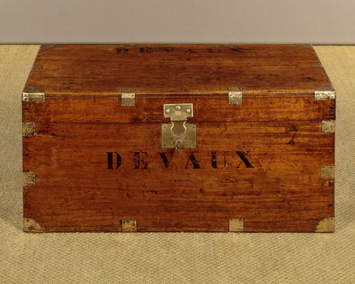 Antique french campaign chest - french,