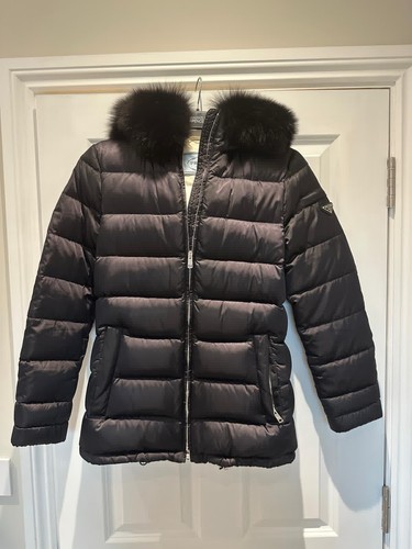 Prada fur trimmed down - prada,