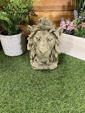 STONE GARDEN DETAILED LION HEAD GIFT ORNAMENT 