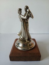 Dancing couple car Mascot. hood ornament.