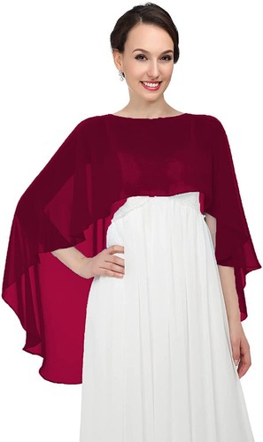 Womens chiffon shawl - chiffon, bridal