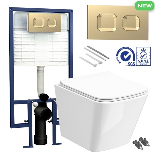 Square rimless wall - square,