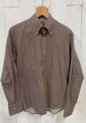Vtg 70s shirt polkadot - 70s,