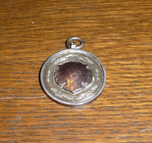 Blank silver gilt medal - blank,