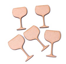 Wooden Gin Glass Craft shapes