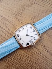 UTI Suisse Bombe' Shape Case Roman Dial Manual Winding Date Vintage Watch Dress 