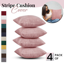 Pack of 4 Stripe Velvet