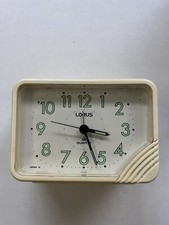 Vintage Lorus Quartz Mini Travel Clock Works!