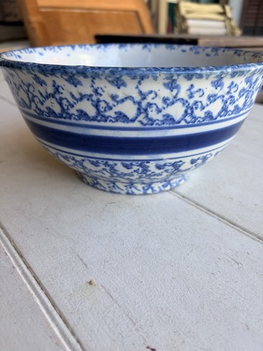 Vintage antique blue banded - blue,
