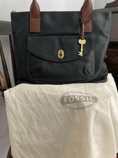 Fossil Tote Bag In Black &