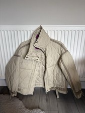 Zara Quilted Jacket Green Size