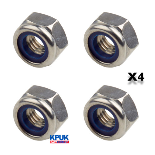 Kart stub axle nut m14 - m14, fine