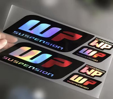 WP Suspension - Premium Quality, Upper Fork Decals/Stickers - Free Delivery