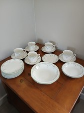 Part Dinner Service Royal Doulton Caprice tea cups saucers plates bowls