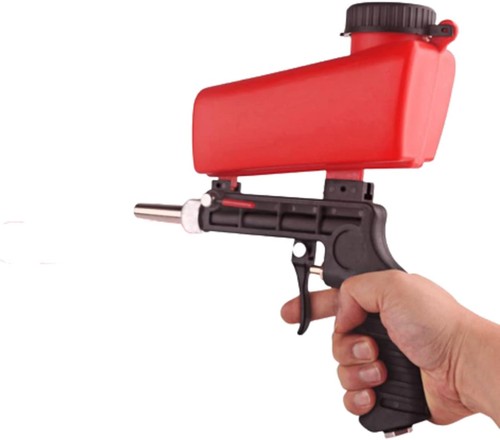 Air sandblasting gun - gun, held
