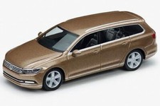 VW Passat Estate Model Car 1:87 Scale Diecast Sweet Date Gold Metallic GENUINE