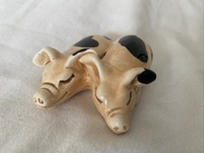 Devon Ceramics Vintage Sleeping Pigs. Handcrafted In England