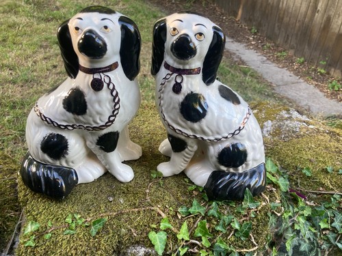 Pair antique staffordshire - pair,