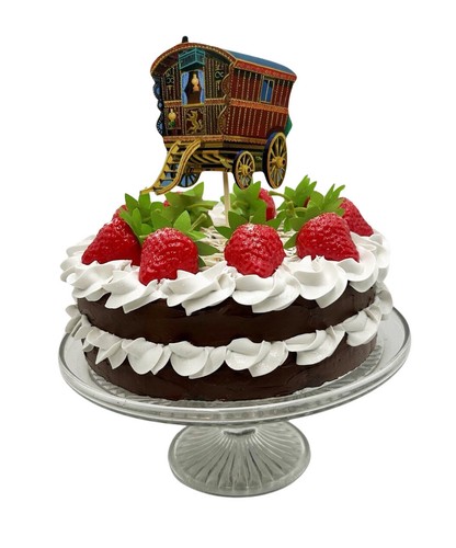 Gypsy caravan cake - caravan,