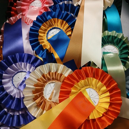 Rosettes job lot - to, clear