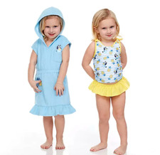 BLUEY Swimsuit Cover Up Dress Girls 3 Piece Set Tankini Bikini Bingo Dog Disney