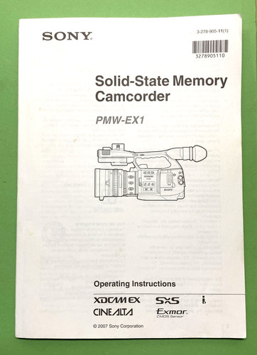 Sony pmw ex1 video camera - sony, pmw-ex1