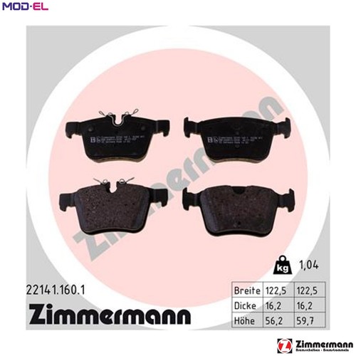 Brake pad set disc - brake,