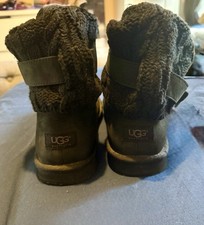 UGG AUSTRALIA Black Suede Grey