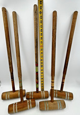 Vintage Croquet Mallets Set 5