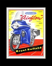 1956 Royal Enfield Crusader 250 Airflow - Matted for 11x14 Frame