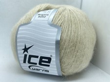 Dark Cream Angora Solid 77573 Ice Yarns Acrylic Angora Wool Blend 100gram 601yds