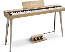 ? Donner DDP-60 Wood Effect Digital Piano, 88 Keys, Stand & Triple Pedal